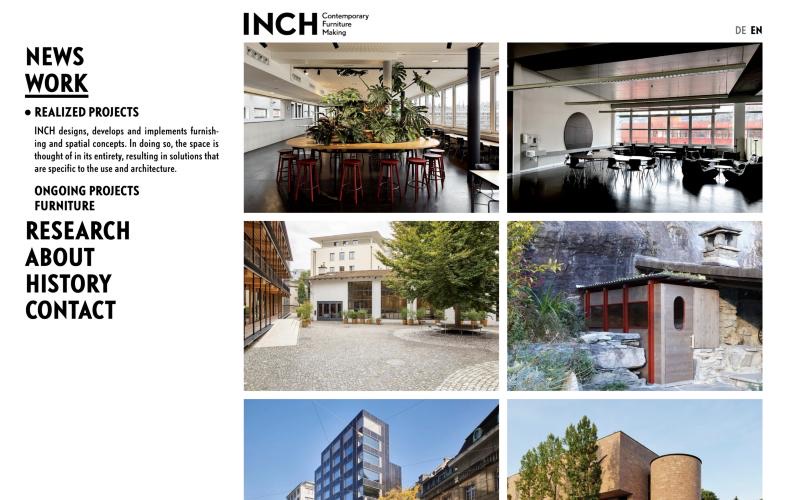 INCH Furniture — realized projects