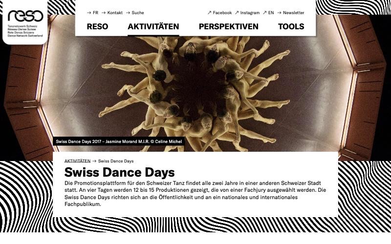 Reso – Dance Network Switzerland — Swiss Dance Days page