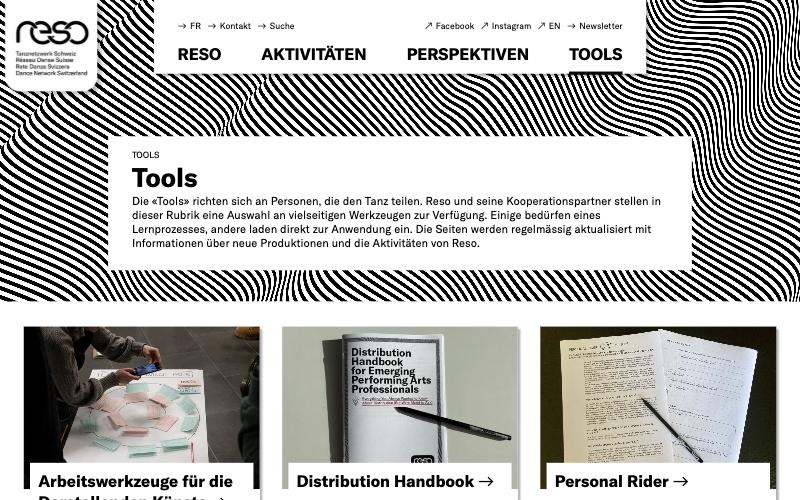 Reso – Dance Network Switzerland — tools page