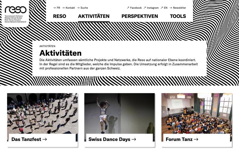 Reso – Dance Network Switzerland — activities page