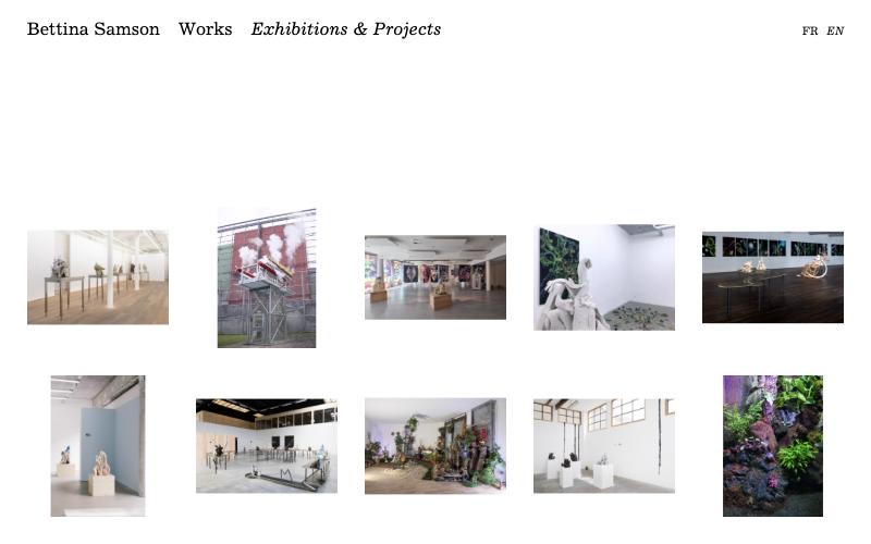 Bettina Samson — exhibitions page
